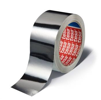 Tesa 50575 Aluminiumklebeband 120µm dick Isolierung 120mm x 50m mit weißem Liner - bis 160°C